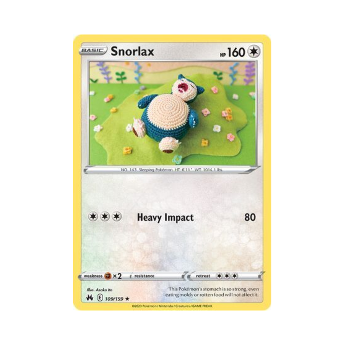 포켓몬 TCG 잠만보 R 크라운 제니스 (영문판)(Pokemon TCG Snorlax R Crown Zenith (English Ver.)) - 1