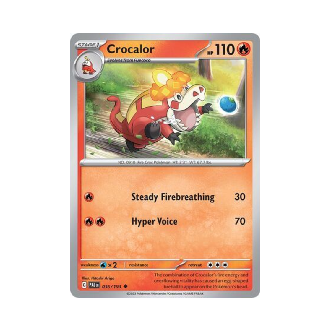 포켓몬 TCG 악뜨거 U 팔데아 이볼브드 (영문판)(Pokemon TCG Crocalor U Paldea Evolved (English Ver.)) - 1