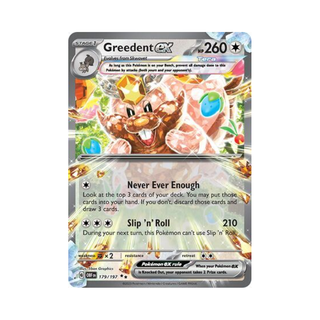 포켓몬 TCG 요씽리스 ex DR 옵시디언 플레임즈 (영문판)(Pokemon TCG Greedent ex DR Obsidian Flames (English Ver.)) - 1