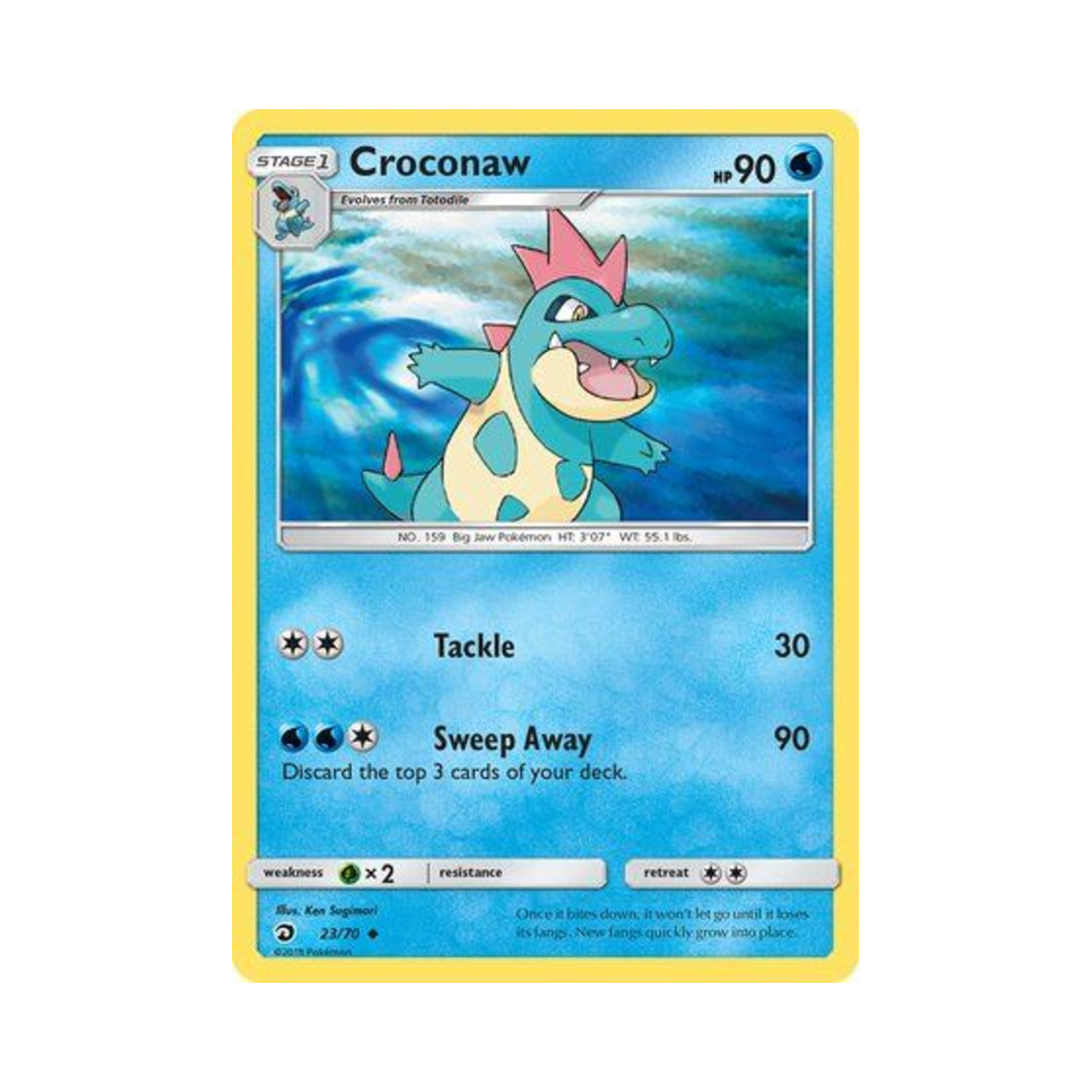 포켓몬 TCG 엘리게이 U 드래곤 마제스티 (영문판)(Pokemon TCG Croconaw U Dragon Majesty (English Ver.)) - 1