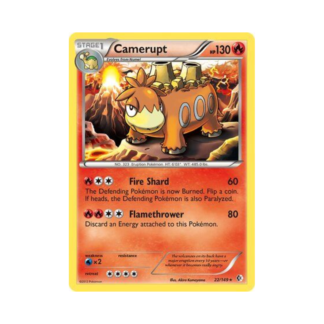 포켓몬 TCG 폭타 R 바운더리스 크로스드 (영문판)(Pokemon TCG Camerupt R Boundaries Crossed (English Ver.)) - 1