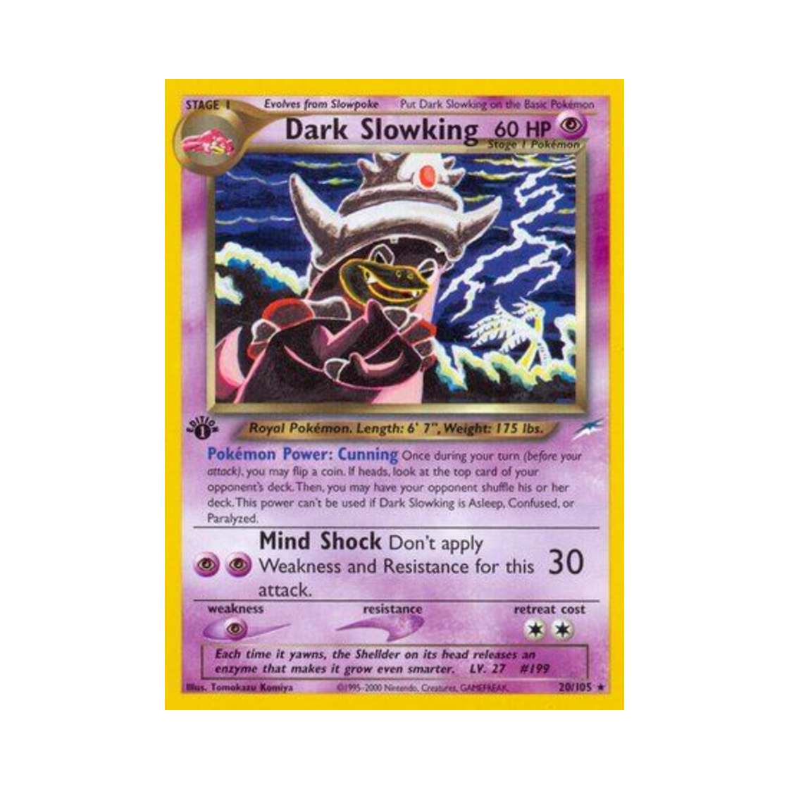 포켓몬 TCG 다크 야도킹 R 네오 데스티니 (영문판)(Pokemon TCG Dark Slowking R Neo Destiny (English Ver.)) - 1