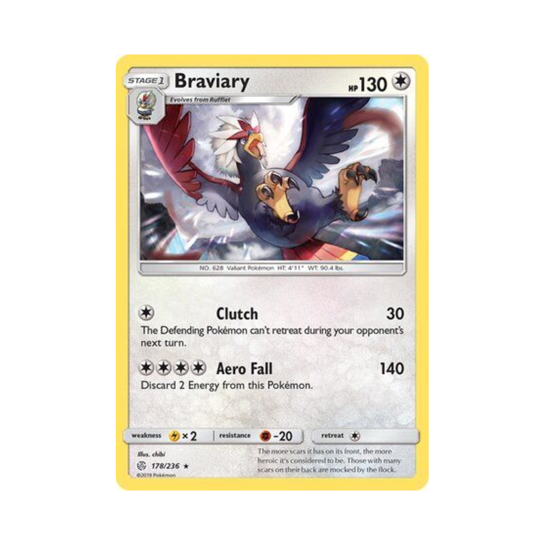 포켓몬 TCG 워글 R 코스믹 이클립스 (영문판)(Pokemon TCG Braviary R Cosmic Eclipse (English Ver.)) - 1