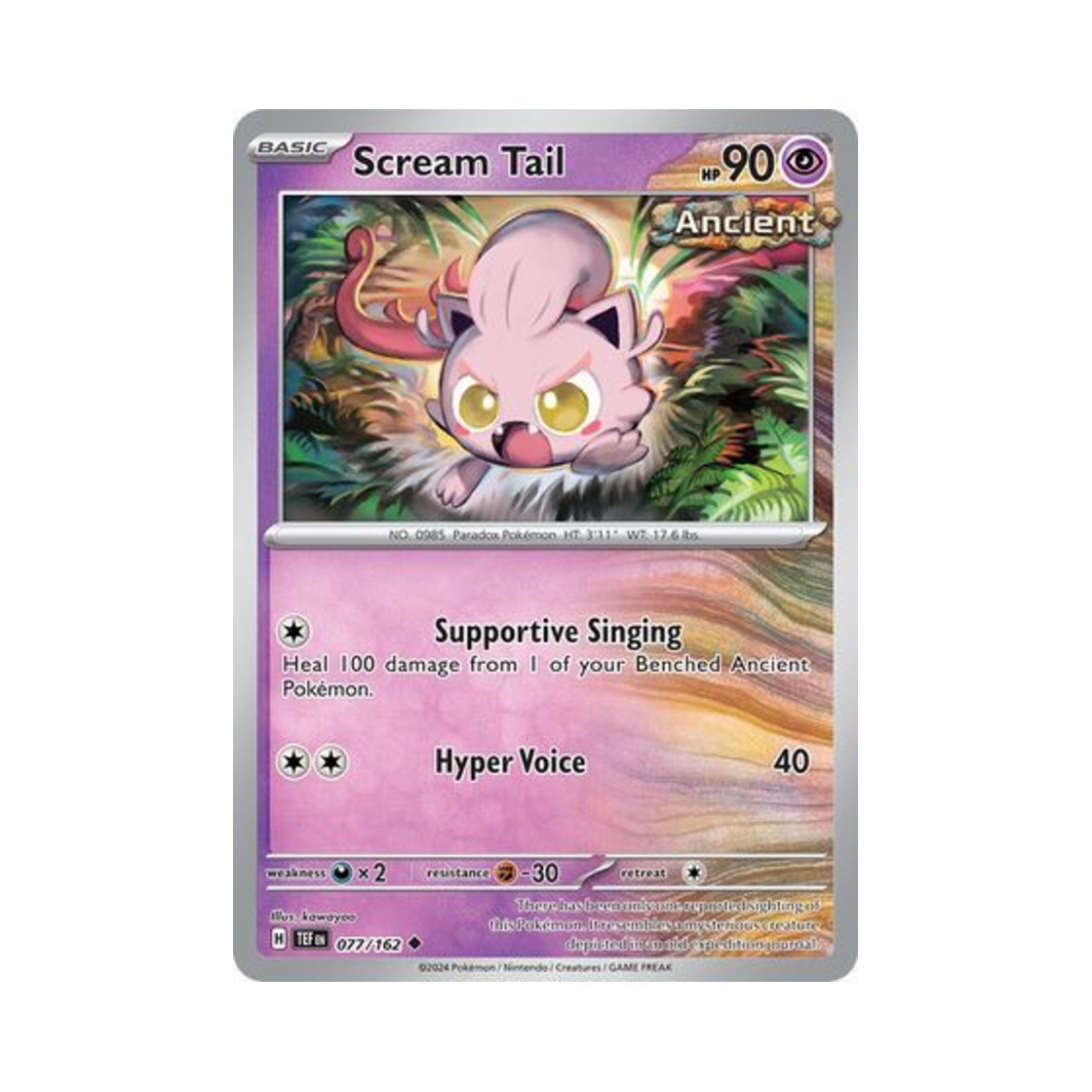 포켓몬 TCG 우렁찬꼬리 U 템포럴 포시스 (영문판)(Pokemon TCG Scream Tail U Temporal Forces (English Ver.)) - 1