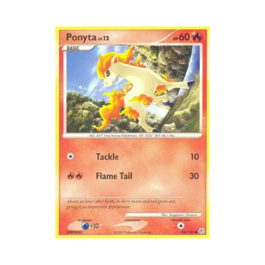 포켓몬 TCG 포니타 C 다이아몬드 & 펄 (영문판)(Pokemon TCG Ponyta C Diamond & Pearl (English Ver.)) - 1