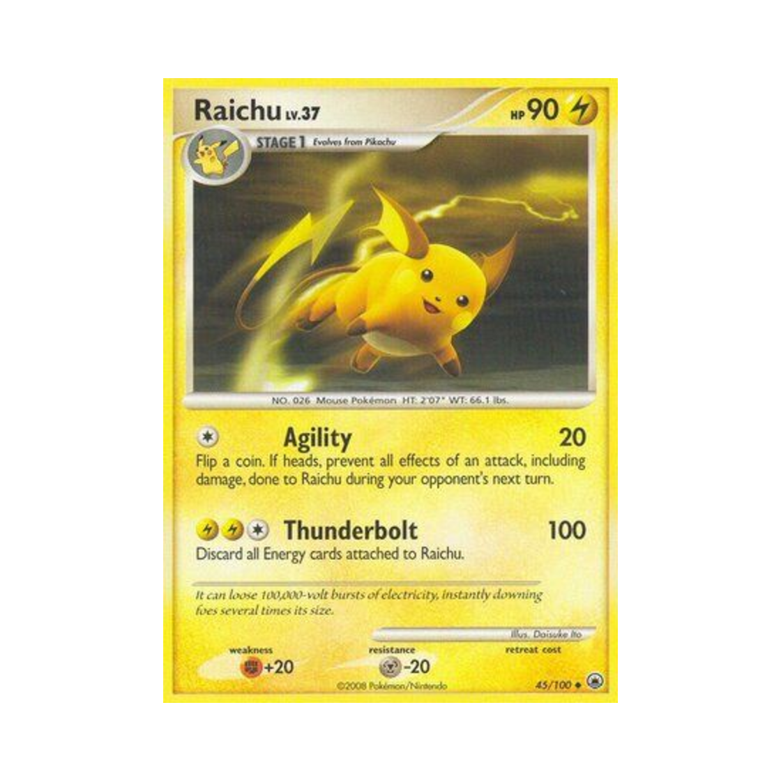 포켓몬 TCG 라이츄 U 마제스티 던 (영문판)(Pokemon TCG Raichu U Majestic Dawn (English Ver.)) - 1