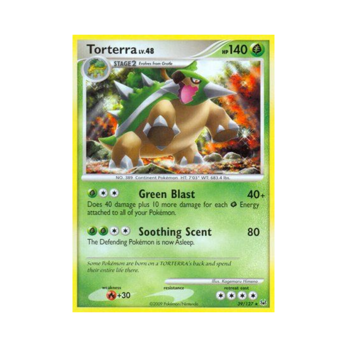 포켓몬 TCG 토대부기 R 플래티넘 (영문판)(Pokemon TCG Torterra R Platinum (English Ver.)) - 1