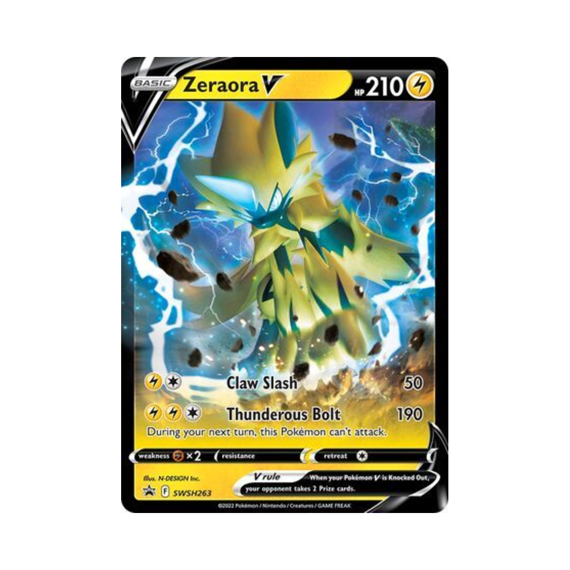 포켓몬 TCG 제라오라 V P 소드 & 실드 프로모카드 (영문판)(Pokemon TCG Zeraora V P Sword & Shield Promos (English Ver.)) - 1