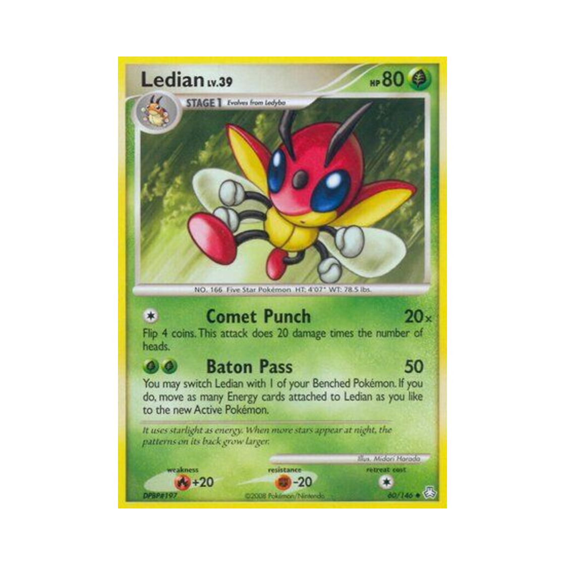포켓몬 TCG 레디안 U 레전드 어웨이크드 (영문판)(Pokemon TCG Ledian U Legends Awakened (English Ver.))