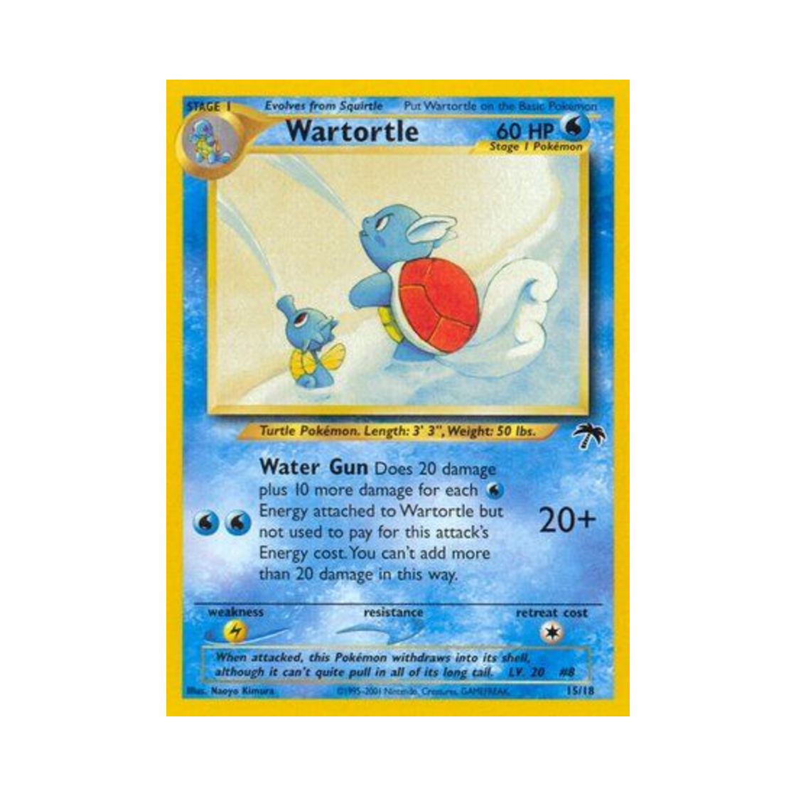 포켓몬 TCG 어니부기 서던 아일랜드 (영문판)(Pokemon TCG Wartortle Southern Islands (English Ver.)) - 1