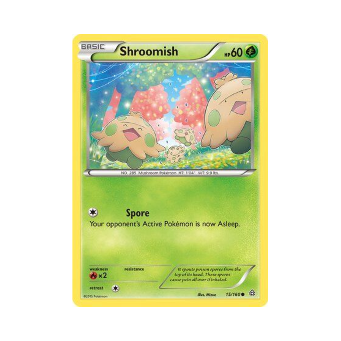 포켓몬 TCG 버섯꼬 C 프라이멀 크래시 (영문판)(Pokemon TCG Shroomish C Primal Clash (English Ver.)) - 1