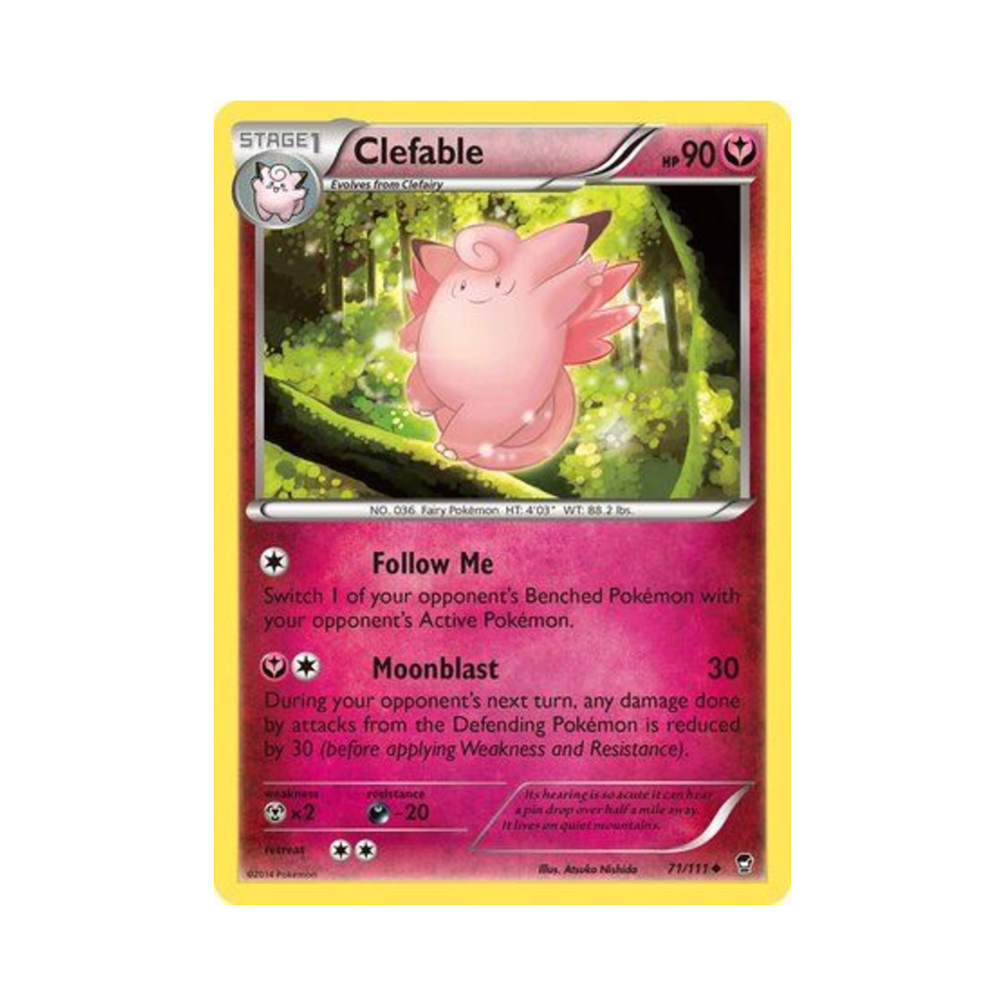 포켓몬 TCG 픽시 U 퓨리어스 피스트 (영문판)(Pokemon TCG Clefable U Furious Fists (English Ver.))
