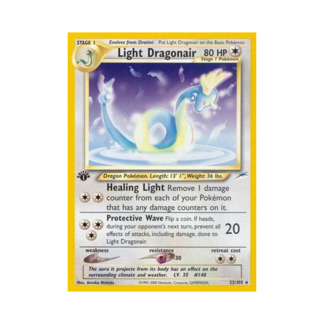 포켓몬 TCG 라이트 신뇽 R 네오 데스티니 (영문판)(Pokemon TCG Light Dragonair R Neo Destiny (English Ver.)) - 1