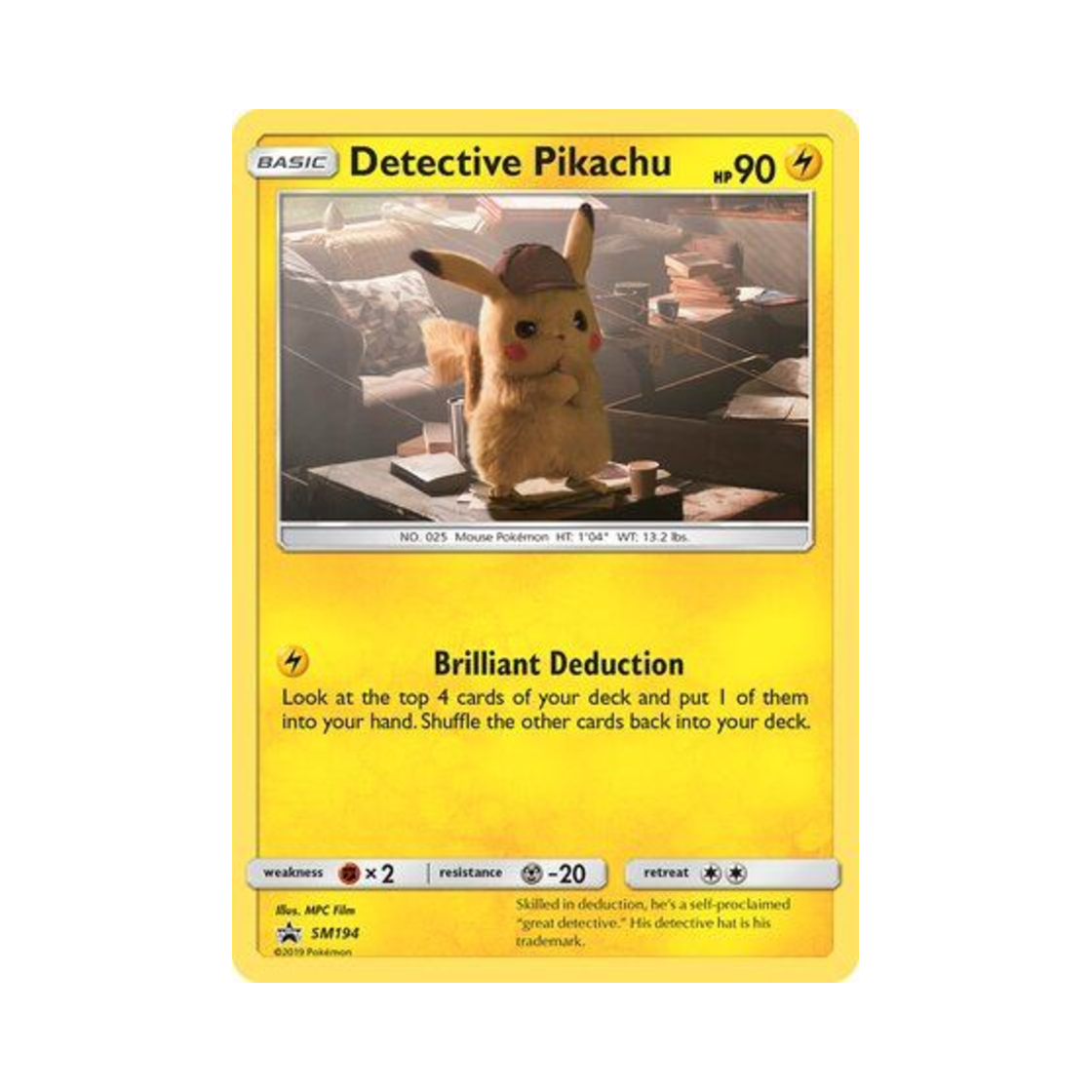 SMPSM194 Pokemon TCG Detective Pikachu P Sun & Moon Promos (English Ver.)