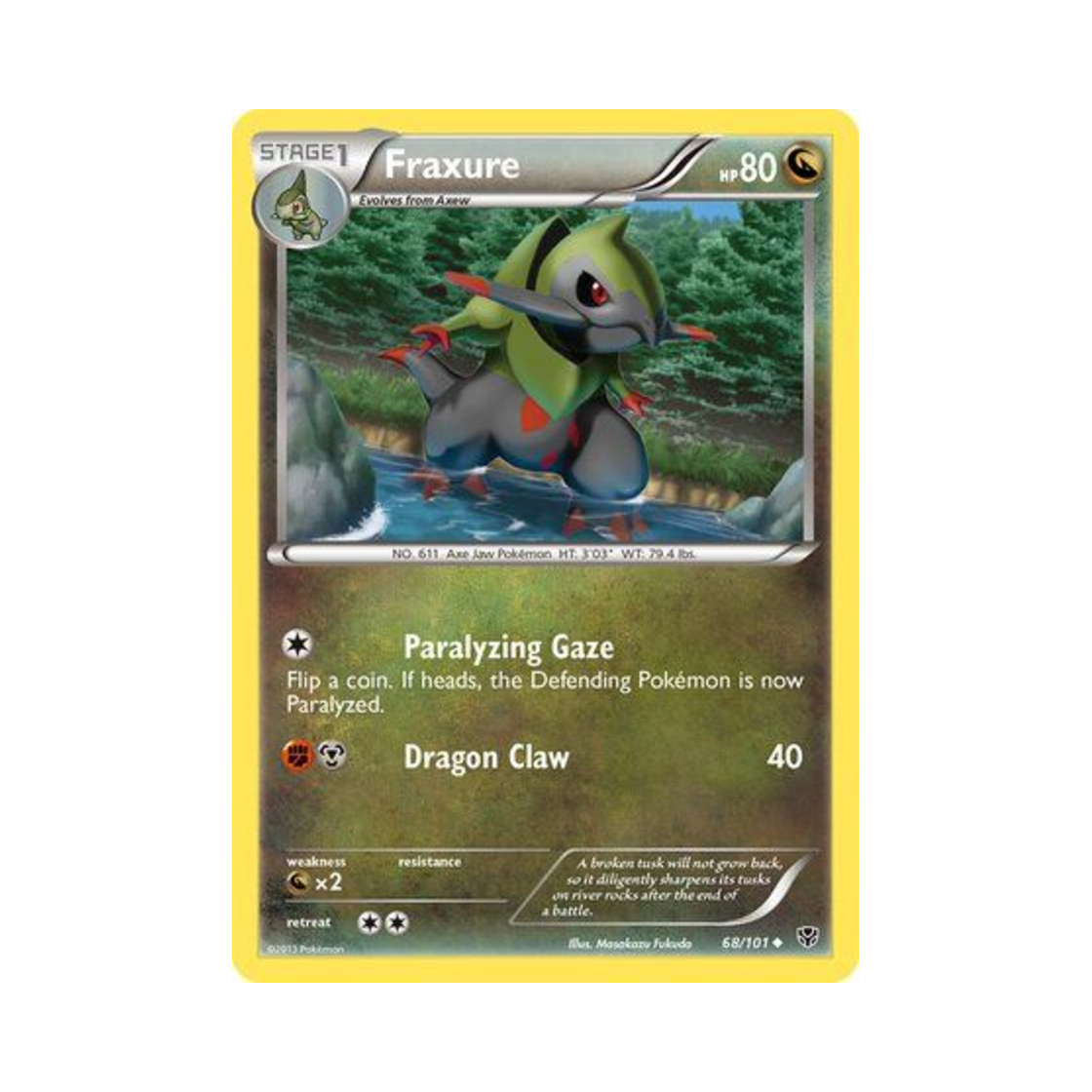 포켓몬 TCG 액슨도 U 플라스마 블라스트 (영문판)(Pokemon TCG Fraxure U Plasma Blast (English Ver.)) - 1