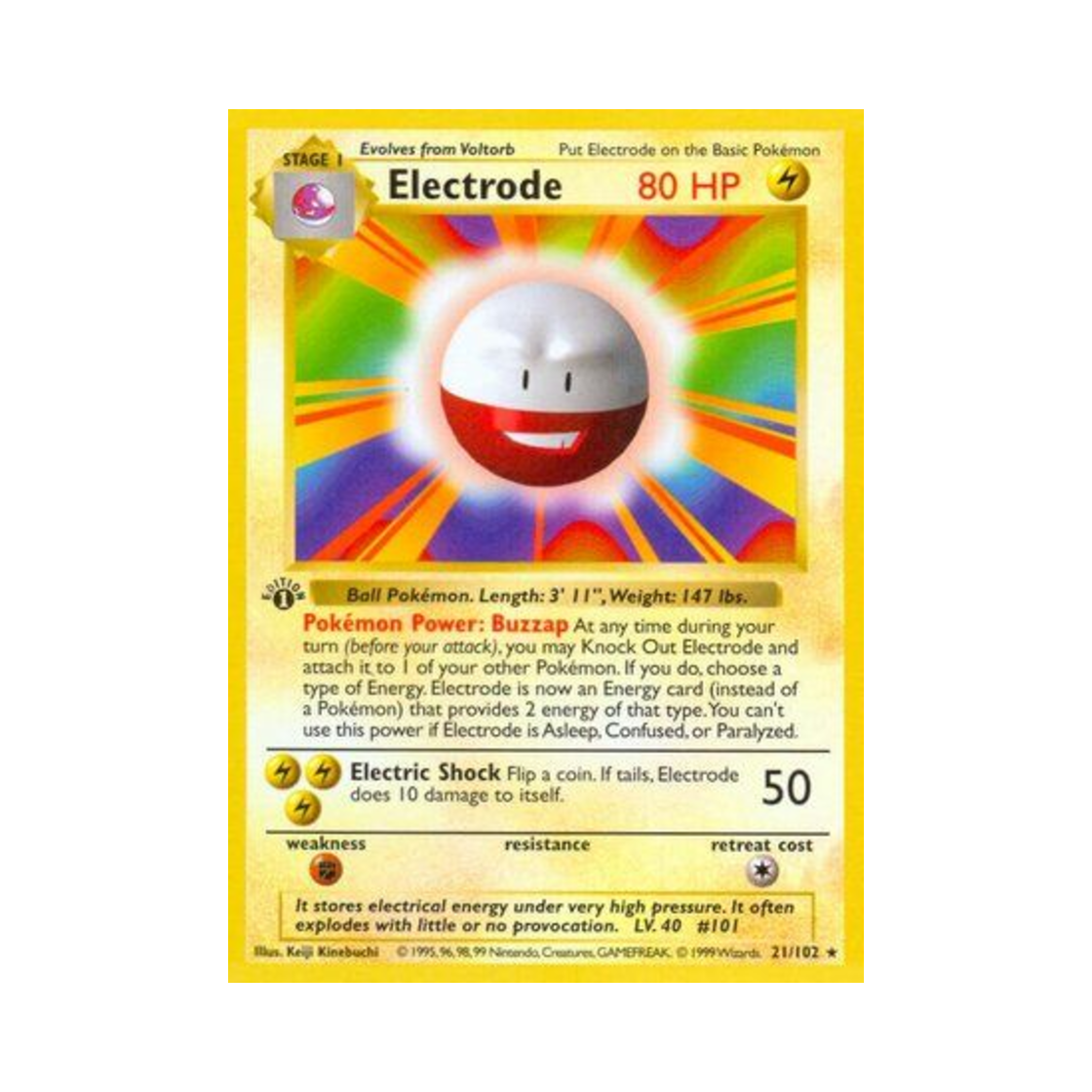 포켓몬 TCG 붐볼 R 베이스 세트 (영문판)(Pokemon TCG Electrode R Base Set (English Ver.)) - 1