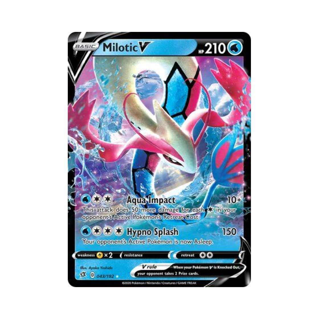 포켓몬 TCG 밀로틱 V HRV 레벌 크래시 (영문판)(Pokemon TCG Milotic V HRV Rebel Clash (English Ver.))