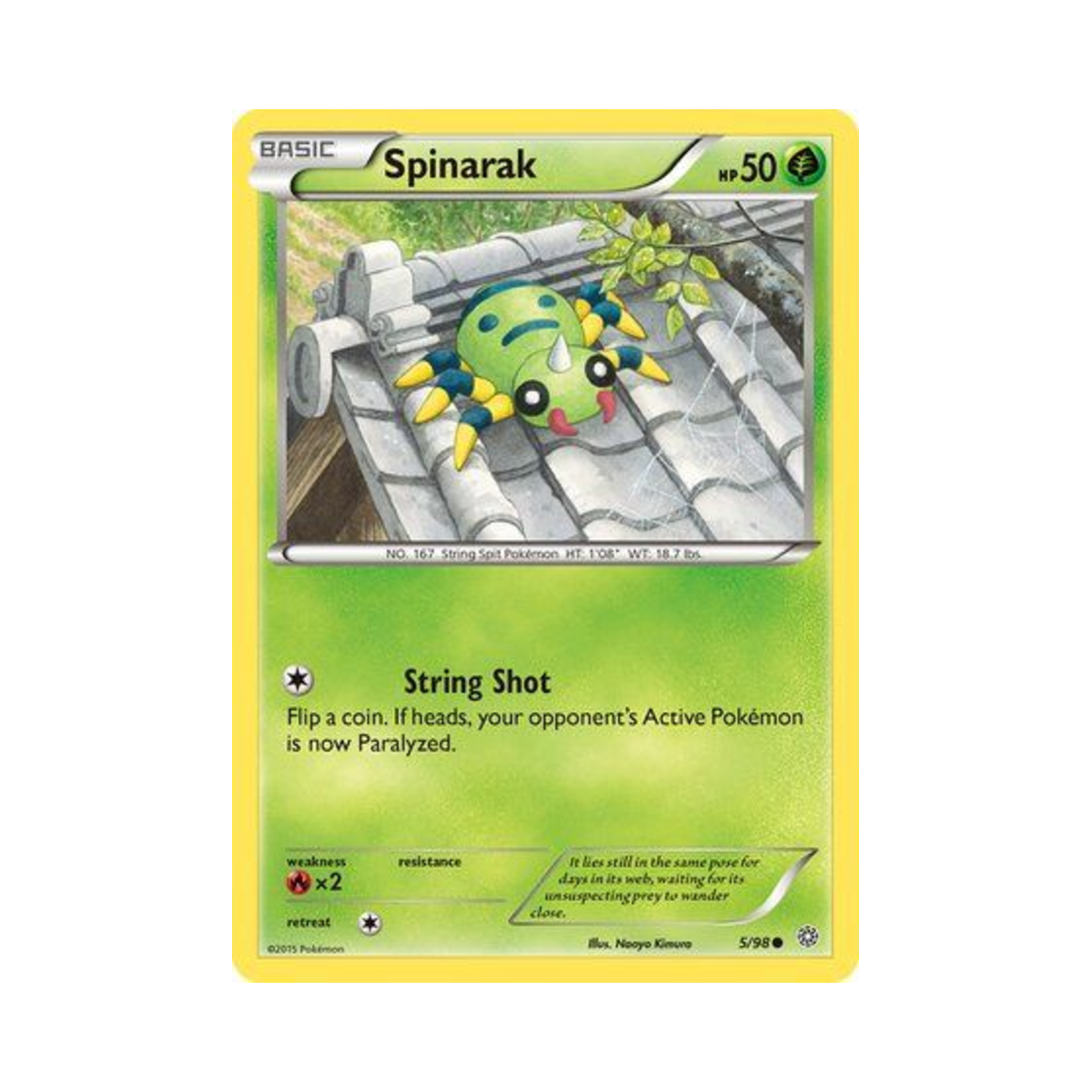 포켓몬 TCG 페이검 C 에인션트 오리진스 (영문판)(Pokemon TCG Spinarak C Ancient Origins (English Ver.)) - 1