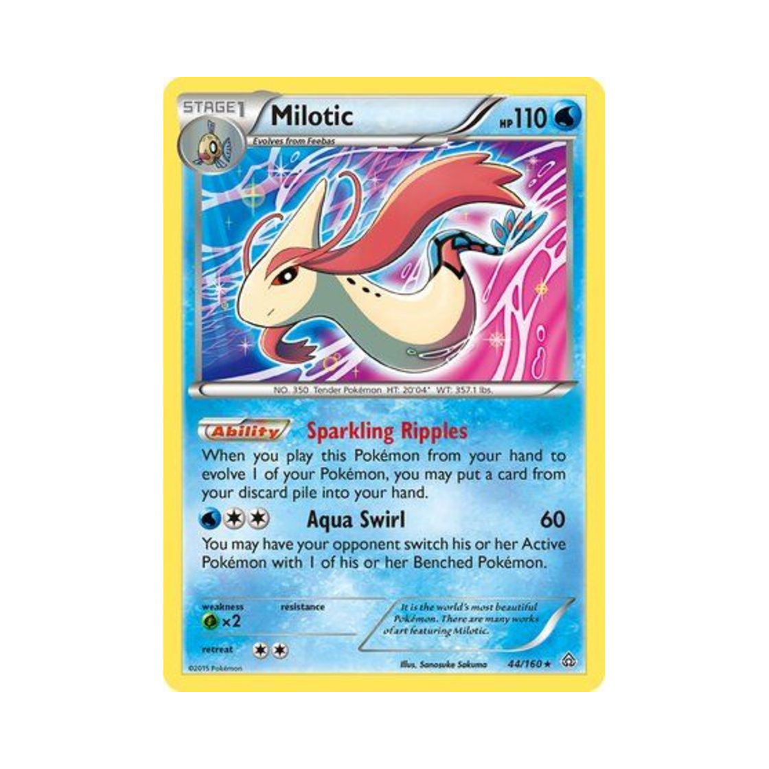 포켓몬 TCG 밀로틱 RH 프라이멀 크래시 (영문판)(Pokemon TCG Milotic RH Primal Clash (English Ver.))