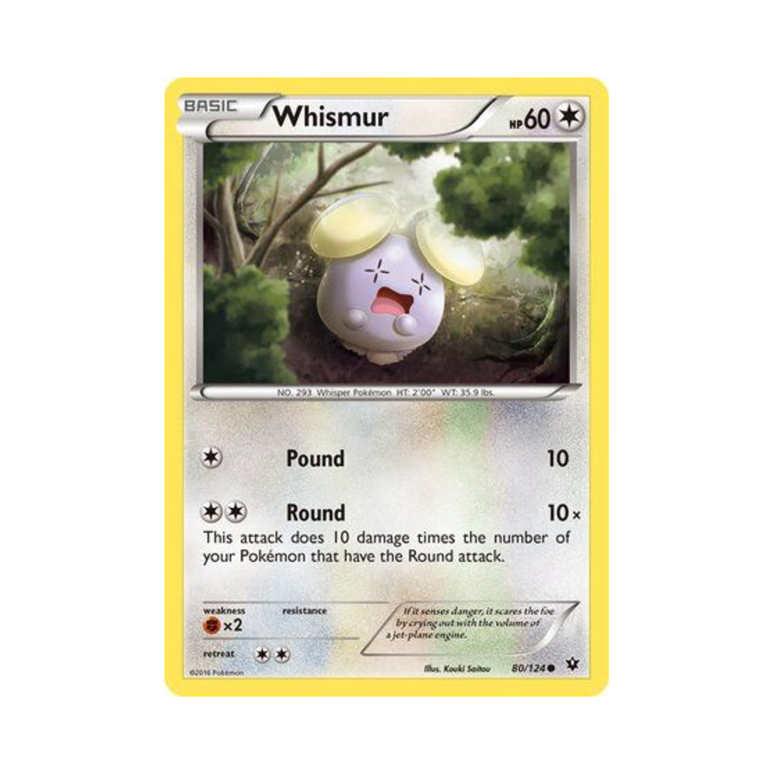 포켓몬 TCG 소곤룡 C 페이츠 컬라이드 (영문판)(Pokemon TCG Whismur C Fates Collide (English Ver.)) - 1