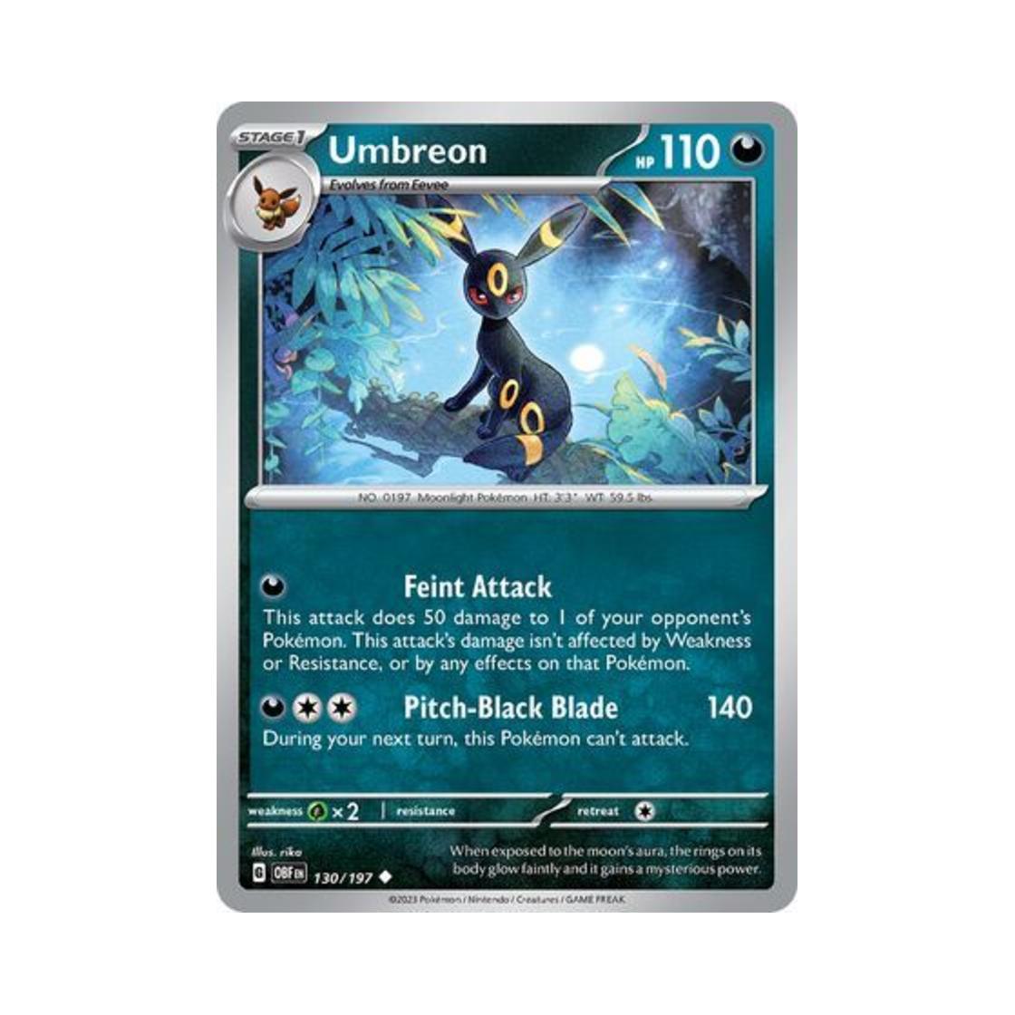 포켓몬 TCG 블래키 U 옵시디언 플레임즈 (영문판)(Pokemon TCG Umbreon U Obsidian Flames (English Ver.)) - 1