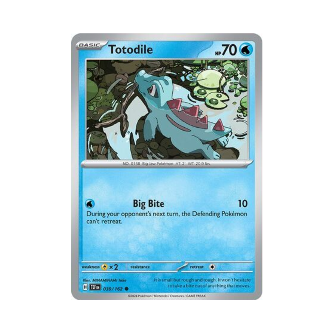 포켓몬 TCG 리아코 C 템포럴 포시스 (영문판)(Pokemon TCG Totodile C Temporal Forces (English Ver.)) - 1