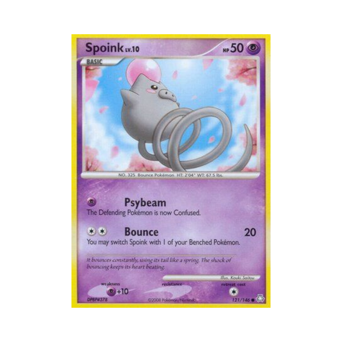 포켓몬 TCG 피그점프 C 레전드 어웨이크드 (영문판)(Pokemon TCG Spoink C Legends Awakened (English Ver.)) - 1