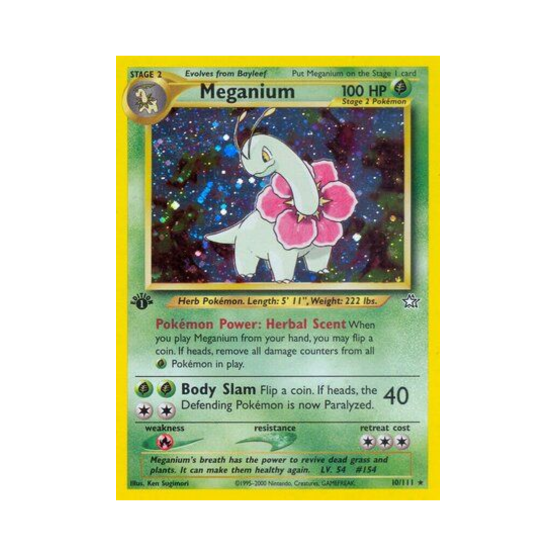 포켓몬 TCG 메가니움 RH 네오 제네시스 (영문판)(Pokemon TCG Meganium RH Neo Genesis (English Ver.)) - 1