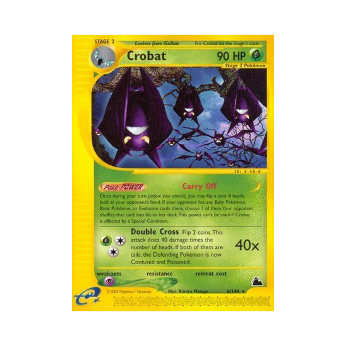 포켓몬 TCG 크로뱃 R 스카이리지 (영문판)(Pokemon TCG Crobat R Skyridge (English Ver.))