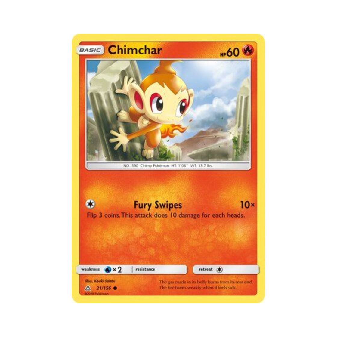 포켓몬 TCG 불꽃숭이 C 울트라 프리즘 (영문판)(Pokemon TCG Chimchar C Ultra Prism (English Ver.)) - 1