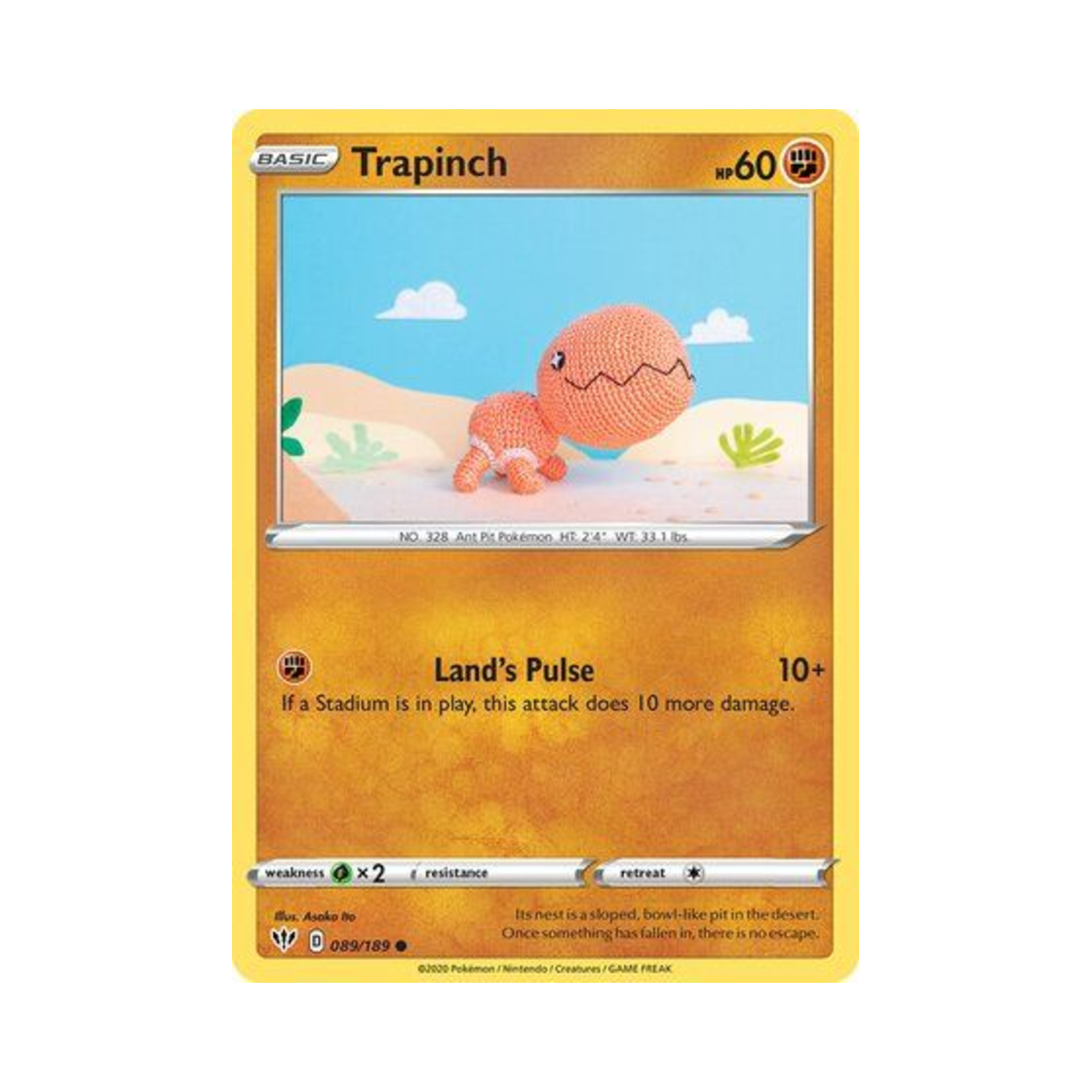 포켓몬 TCG 톱치 C 다크니스 어블레이즈 (영문판)(Pokemon TCG Trapinch C Darkness Ablaze (English Ver.)) - 1