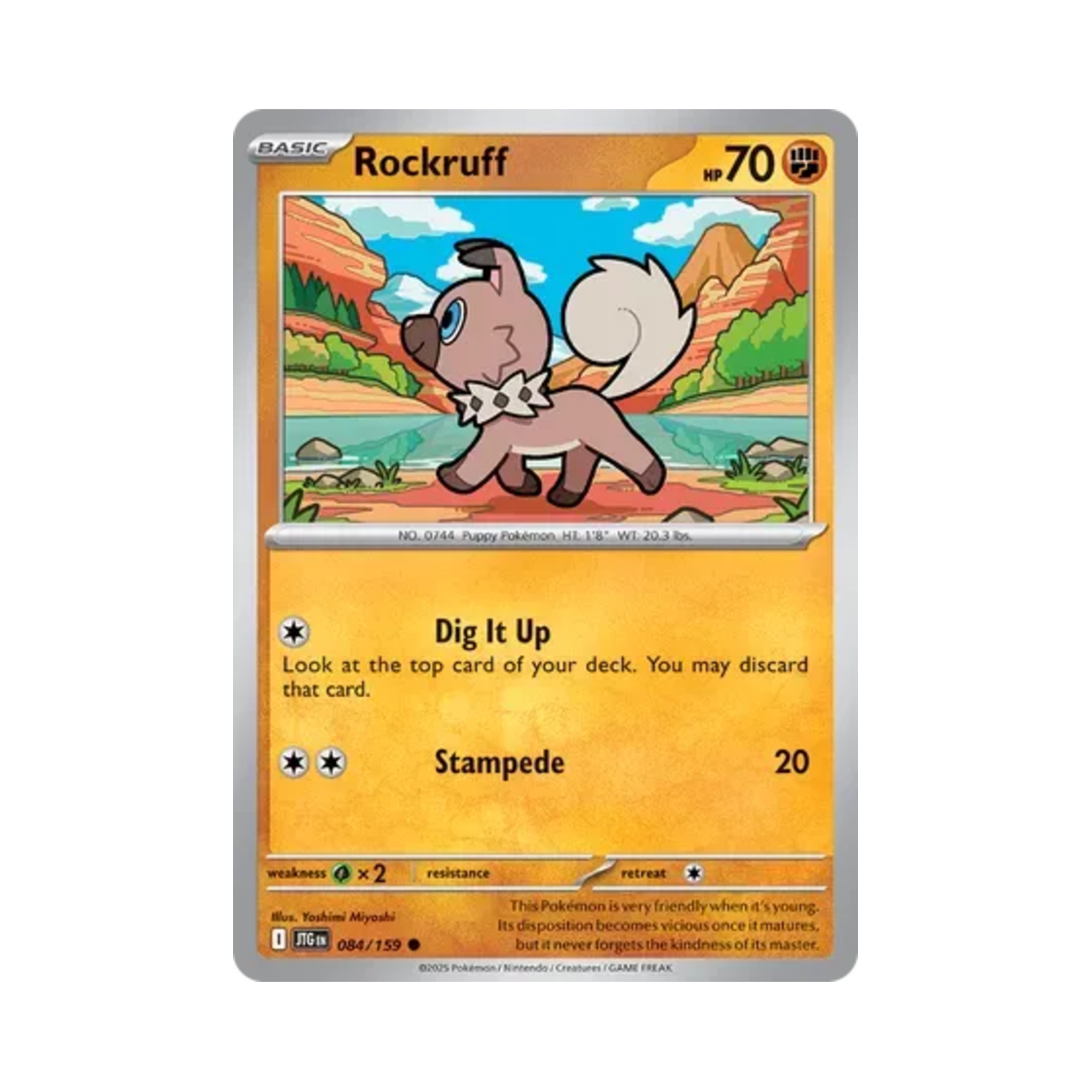 포켓몬 TCG 암멍이 C 저니 투게더 (영문판)(Pokemon TCG Rockruff C Journey Together (English Ver.))
