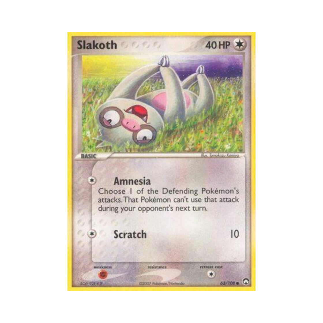 포켓몬 TCG 게을로 C EX 파워 키퍼스(영문판)(Pokemon TCG Slakoth C EX Power Keepers (English Ver.))