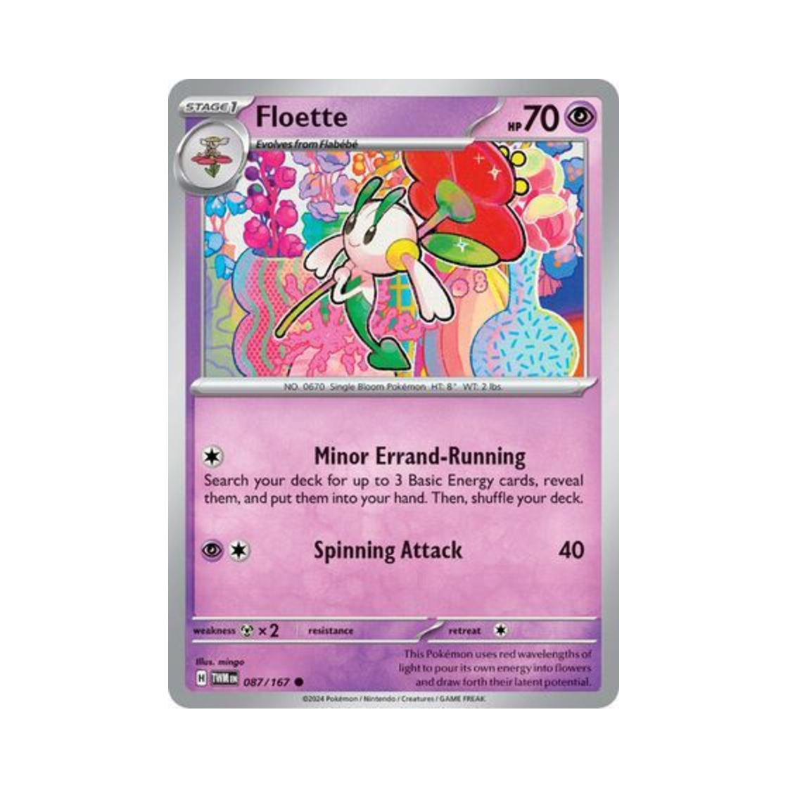 포켓몬 TCG 플라엣테 C 트와일라잇 마스커레이드 (영문판)(Pokemon TCG Floette C Twilight Masquerade (English Ver.)) - 1