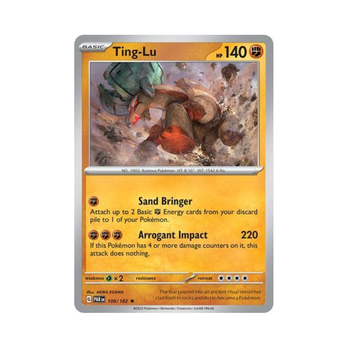 포켓몬 TCG 딩루 R 파라독스 리프트 (영문판)(Pokemon TCG Ting Lu R Paradox Rift (English Ver.)) - 1
