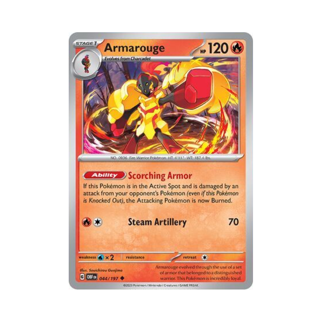 포켓몬 TCG 카디나르마 U 옵시디언 플레임즈 (영문판)(Pokemon TCG Armarouge U Obsidian Flames (English Ver.)) - 1