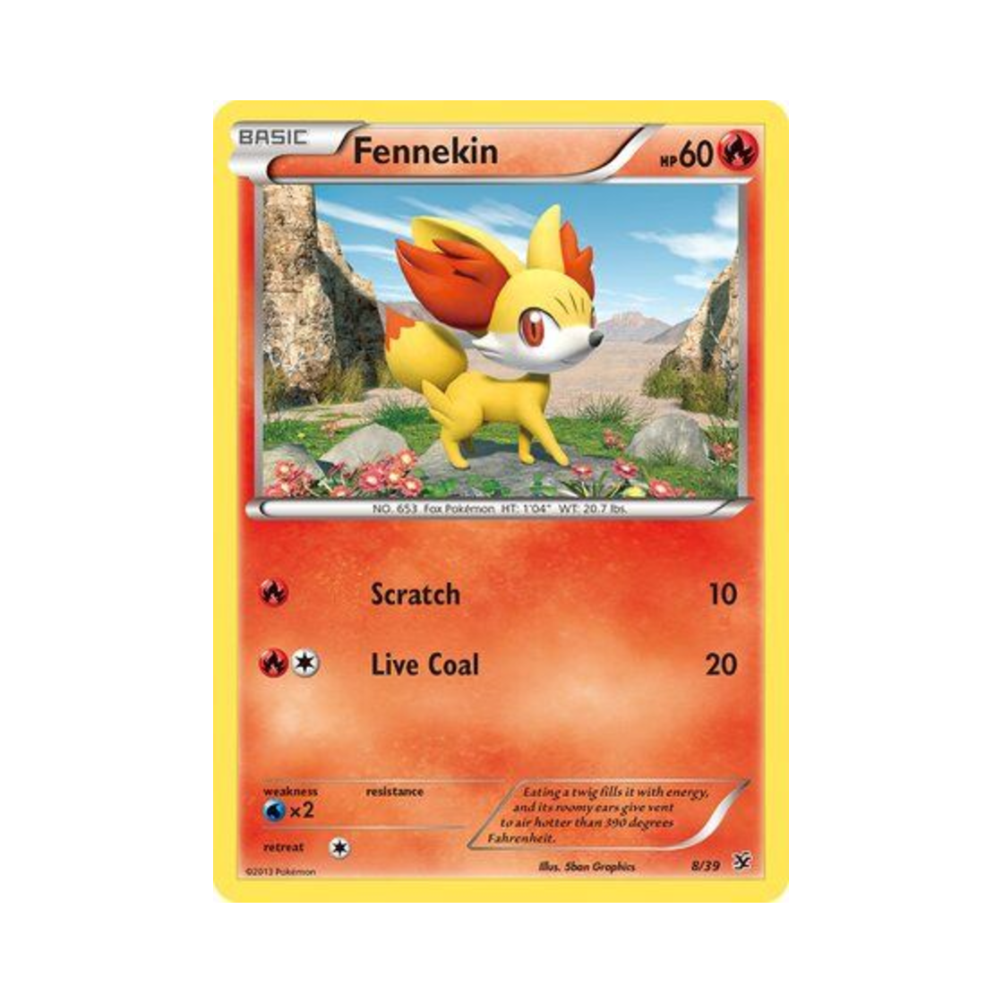 포켓몬 TCG 푸호꼬 칼로스 스타터 세트 (영문판)(Pokemon TCG Fennekin Kalos Starter Set (English Ver.))