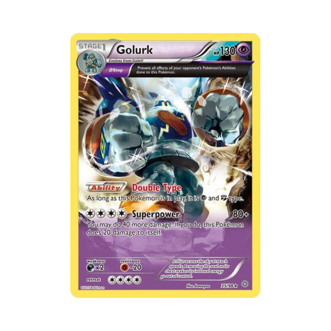 포켓몬 TCG 골루그 R 에인션트 오리진스 (영문판)(Pokemon TCG Golurk R Ancient Origins (English Ver.)) - 1