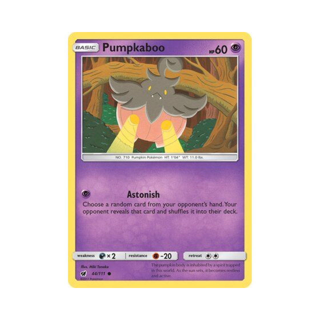 포켓몬 TCG 호바귀 C 크림슨 인베이전 (영문판)(Pokemon TCG Pumpkaboo C Crimson Invasion (English Ver.)) - 1