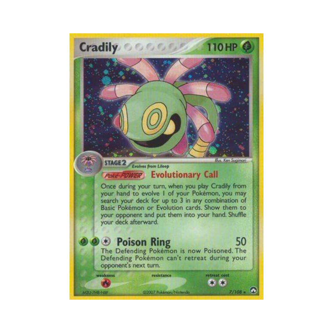 포켓몬 TCG 릴리요 RH EX 파워 키퍼스(영문판)(Pokemon TCG Cradily RH EX Power Keepers (English Ver.)) - 1