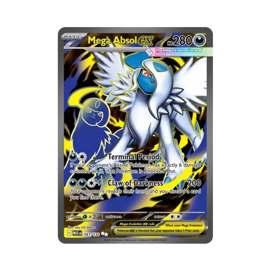 포켓몬 TCG 메가 앱솔 ex UR 메가 에볼루션 (영문판)(Pokemon TCG Mega Absol ex UR Mega Evolution (English Ver.))
