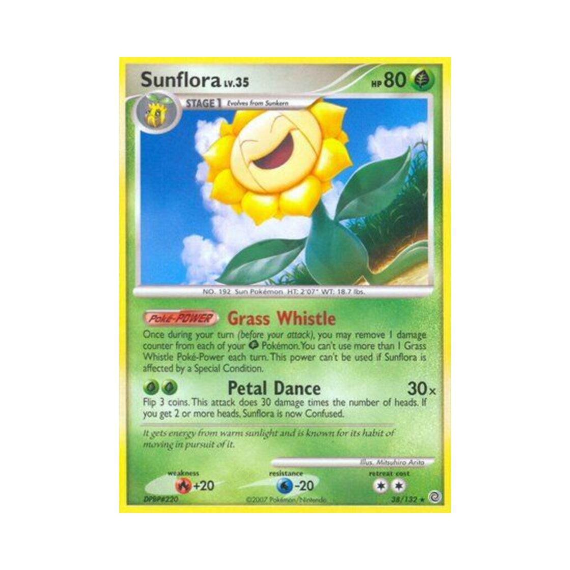포켓몬 TCG 해루미 R 시크릿 원더스 (영문판)(Pokemon TCG Sunflora R Secret Wonders (English Ver.)) - 1