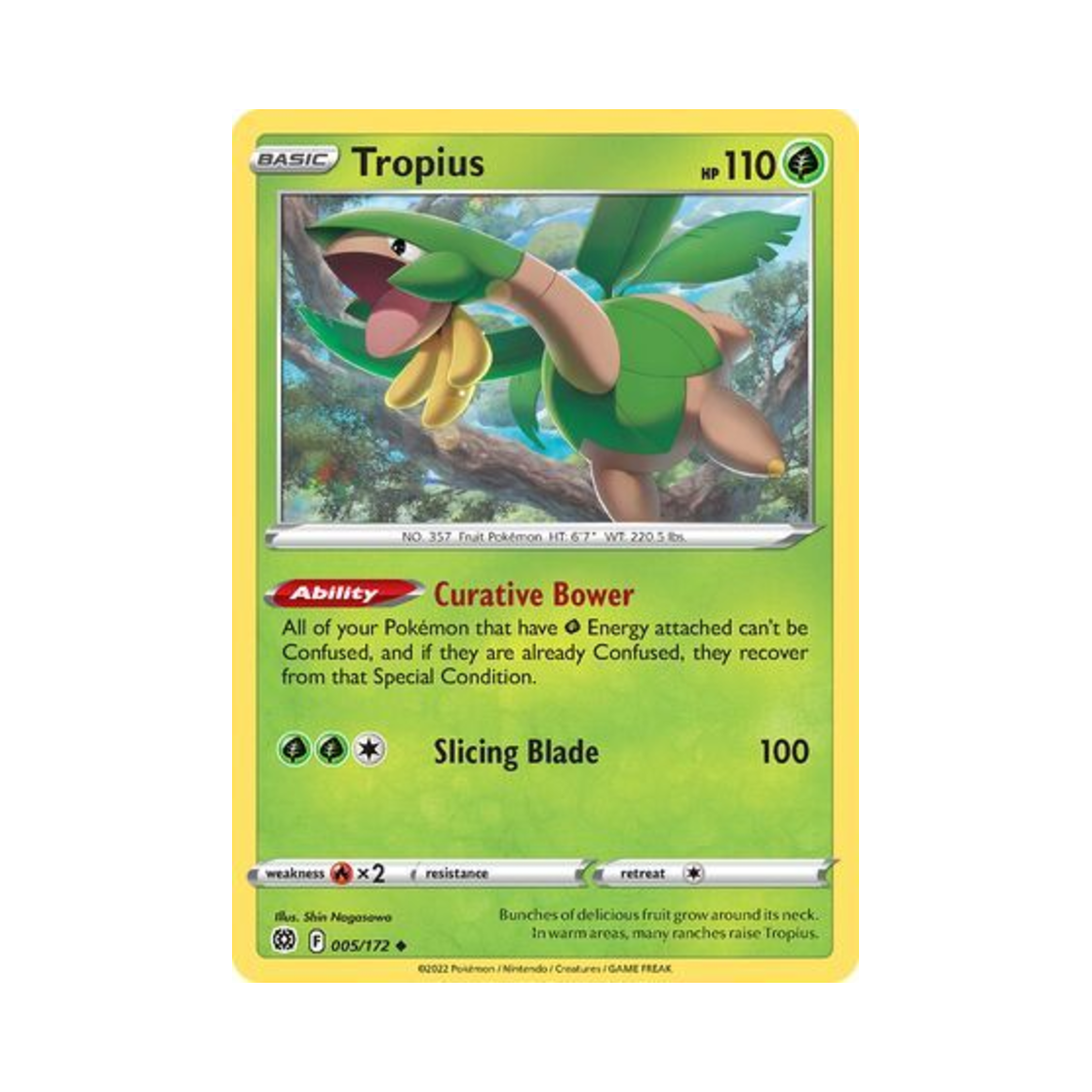 포켓몬 TCG 트로피우스 U 브릴리언트 스타즈 (영문판)(Pokemon TCG Tropius U Brilliant Stars (English Ver.)) - 1