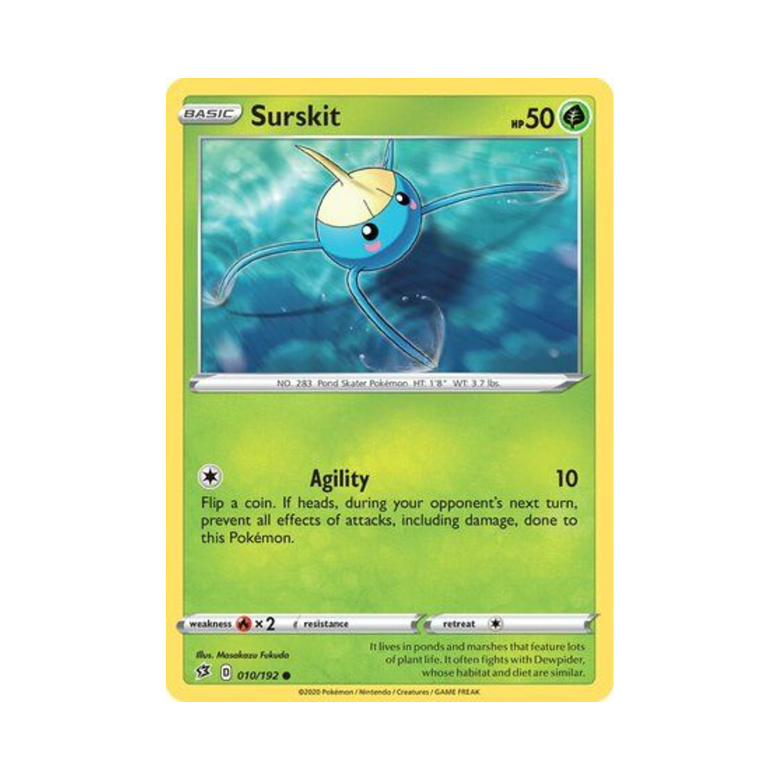 포켓몬 TCG 비구술 C 레벌 크래시 (영문판)(Pokemon TCG Surskit C Rebel Clash (English Ver.)) - 1