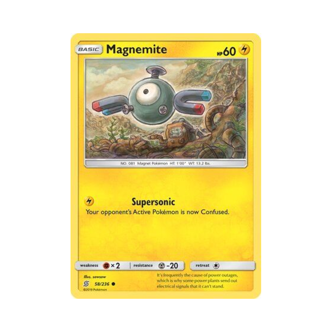 포켓몬 TCG 코일 C 유니파이드 마인즈 (영문판)(Pokemon TCG Magnemite C Unified Minds (English Ver.)) - 1