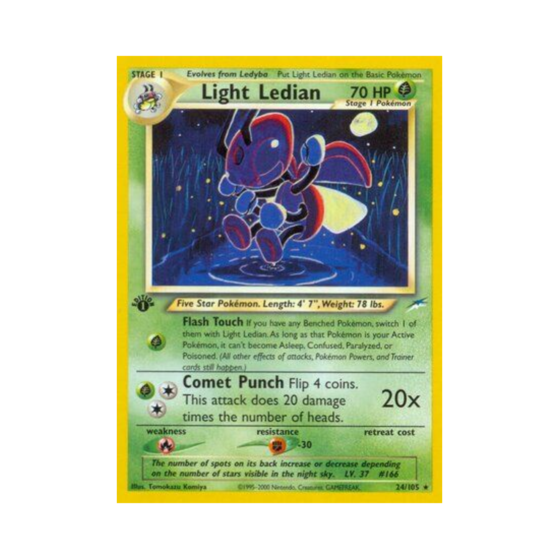 포켓몬 TCG 라이트 레디안 R 네오 데스티니 (영문판)(Pokemon TCG Light Ledian R Neo Destiny (English Ver.)) - 1