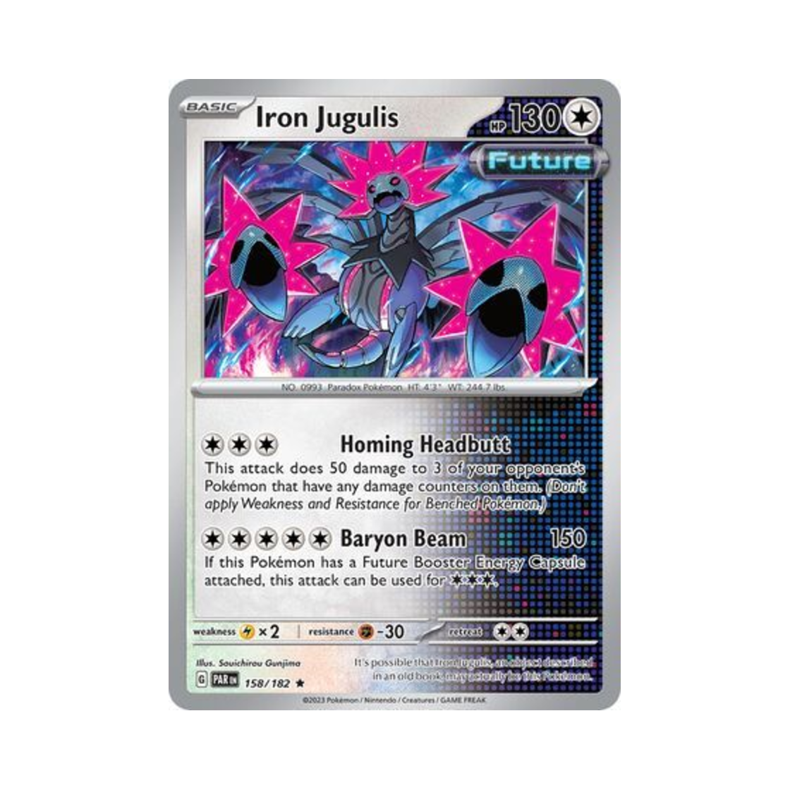 포켓몬 TCG 무쇠머리 R 파라독스 리프트 (영문판)(Pokemon TCG Iron Jugulis R Paradox Rift (English Ver.)) - 1