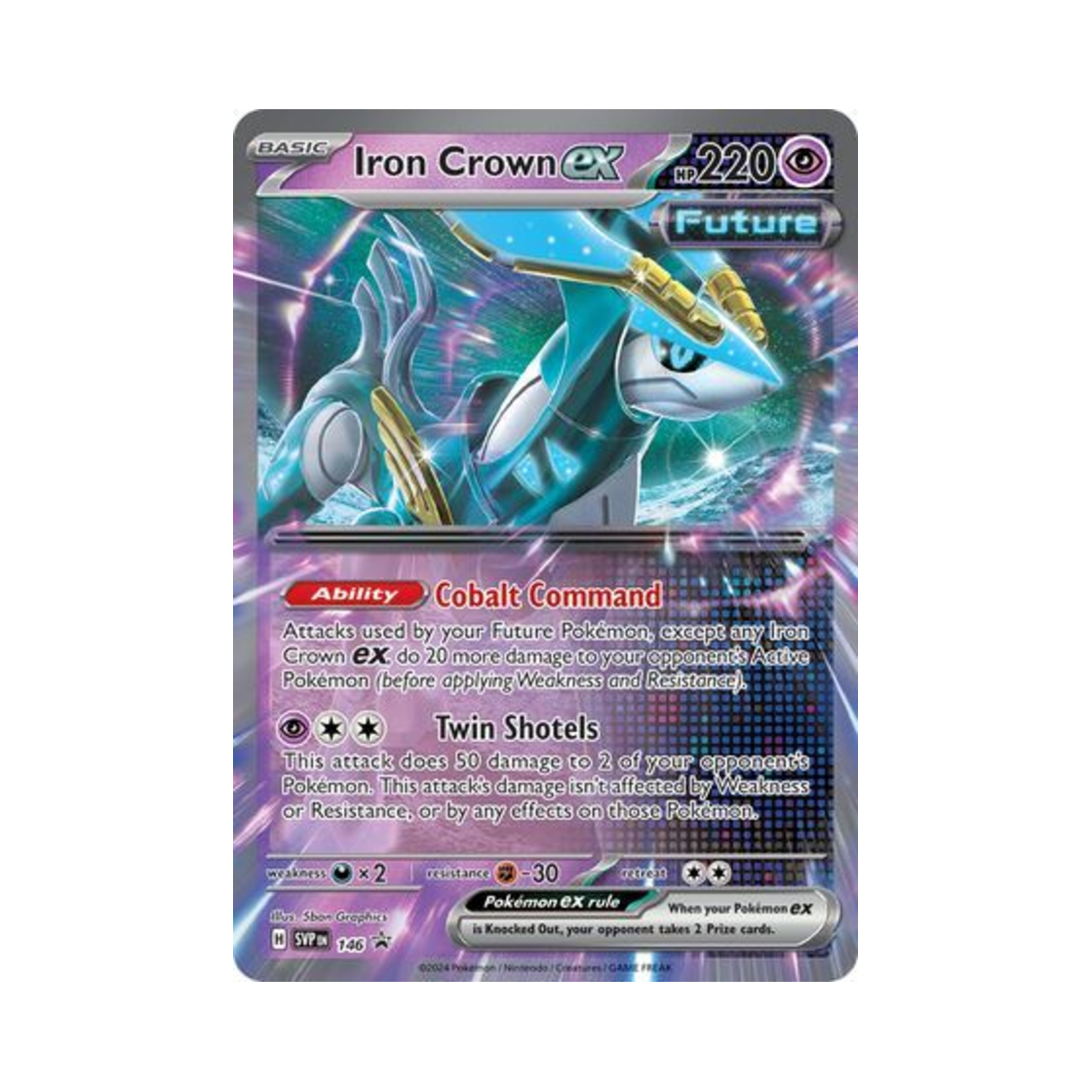 포켓몬 TCG 무쇠감투 ex P 스칼렛 & 바이올렛 프로모 카드 (영문판)(Pokemon TCG Iron Crown ex P Scarlet & Violet Promos (English Ver.)) - 1