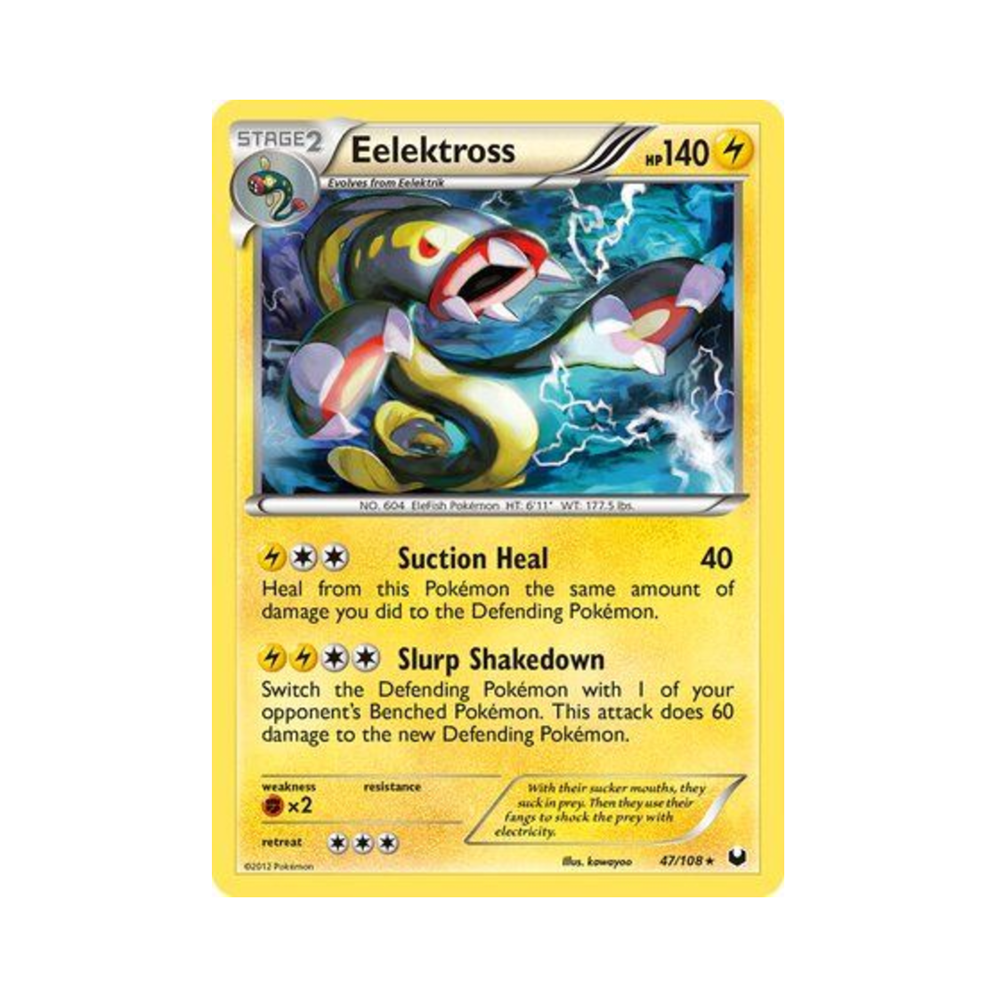 포켓몬 TCG 저리더프 RH 다크 익스플로러스 (영문판)(Pokemon TCG Eelektross RH Dark Explorers (English Ver.)) - 1