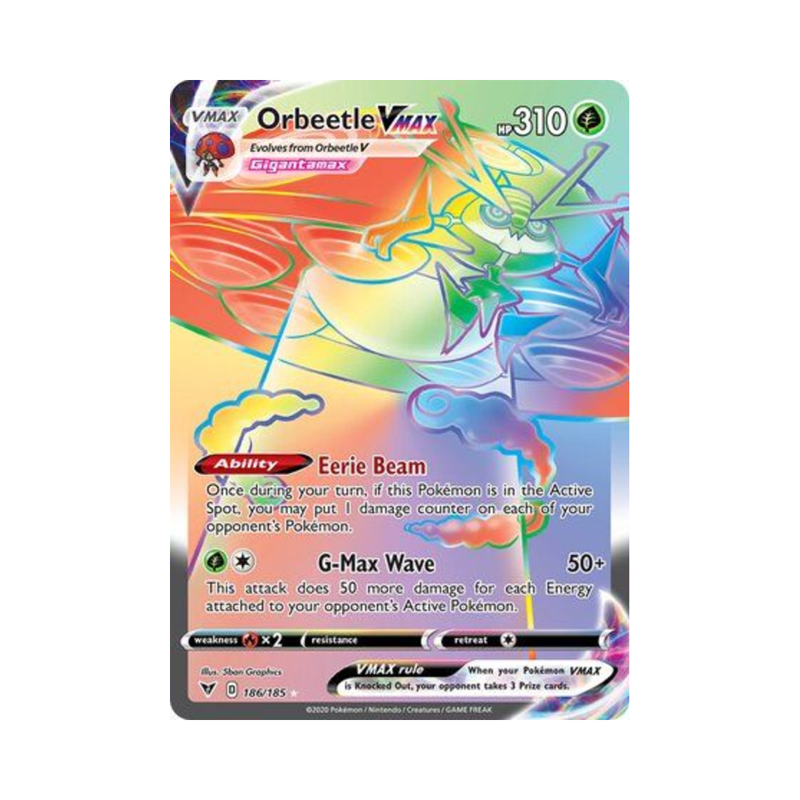 포켓몬 TCG 이올브 VMAX RR 비비드 볼티지 (영문판)(Pokemon TCG Orbeetle VMAX RR Vivid Voltage (English Ver.)) - 1